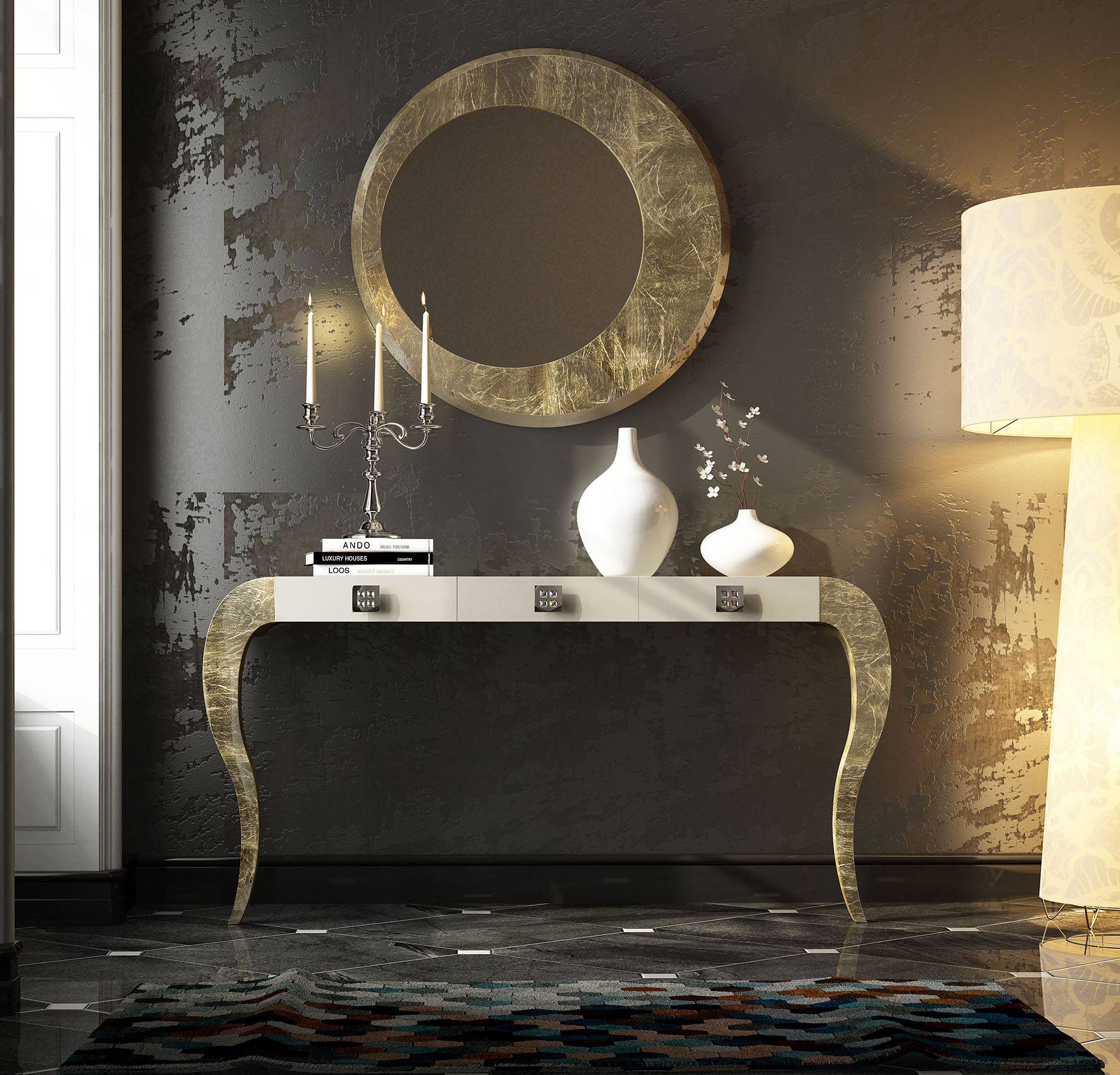Brands Arredoclassic Living Room, Italy CII.30 Console Table
