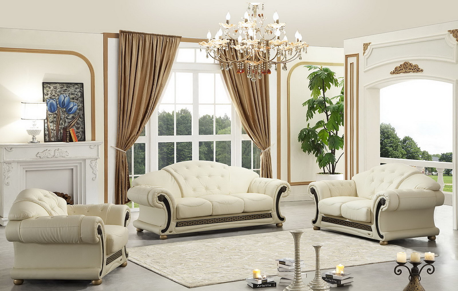 Clearance Living Room Apolo Ivory
