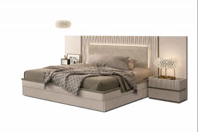 Marina Taupe Bed with Frames