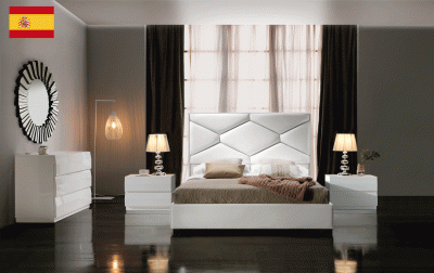 Martina LUX KS Bedroom Storage White, C152, E100