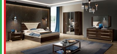 Bedroom Furniture Modern Bedrooms QS and KS Smart Bedroom Walnut by Camelgroup – Italy