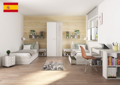 Bedroom Furniture Twin Size Kids Bedrooms Jazz Kids Bedroom Oak White