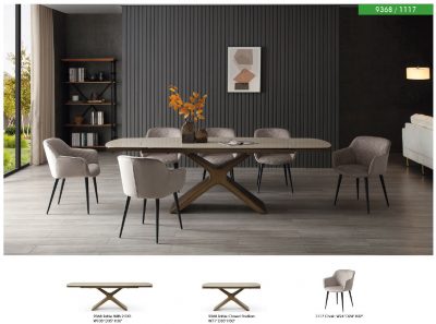 9368 Table Taupe with 1117 chairs, Kitchen Tables and Chairs 9368 Table Taupe with 1117 chairs, Kitchen Tables and Chairs