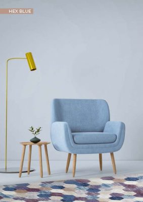Hex Blue Rug