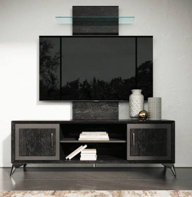 Krystal TV Cabinet + Wall Panel w/ Led light