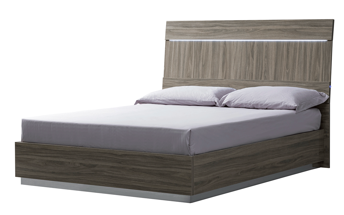 Bedroom Furniture Modern Bedrooms QS and KS Kroma Bed GREY