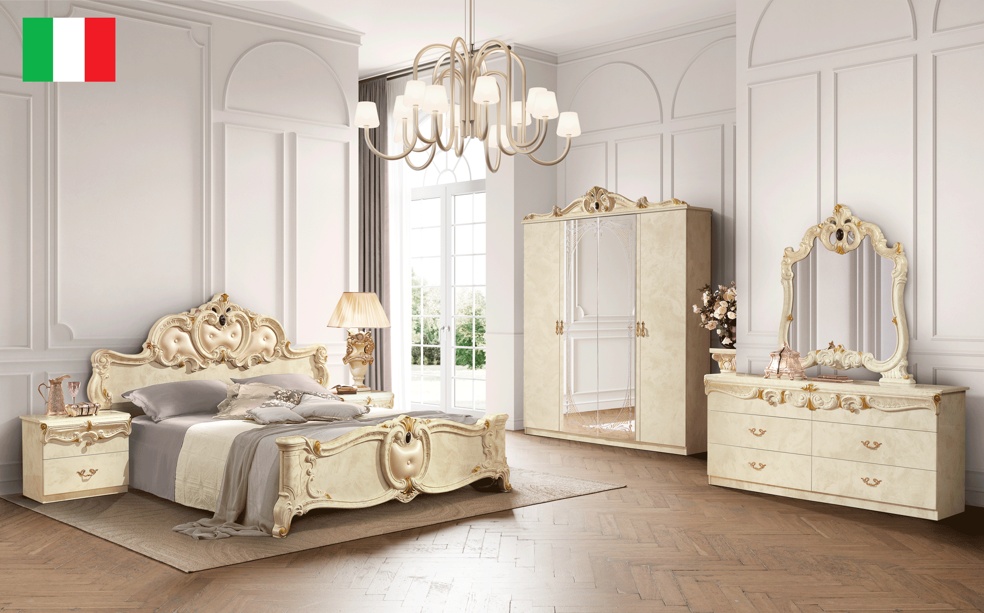 Bedroom Furniture Wardrobes Barocco Ivory Bedroom