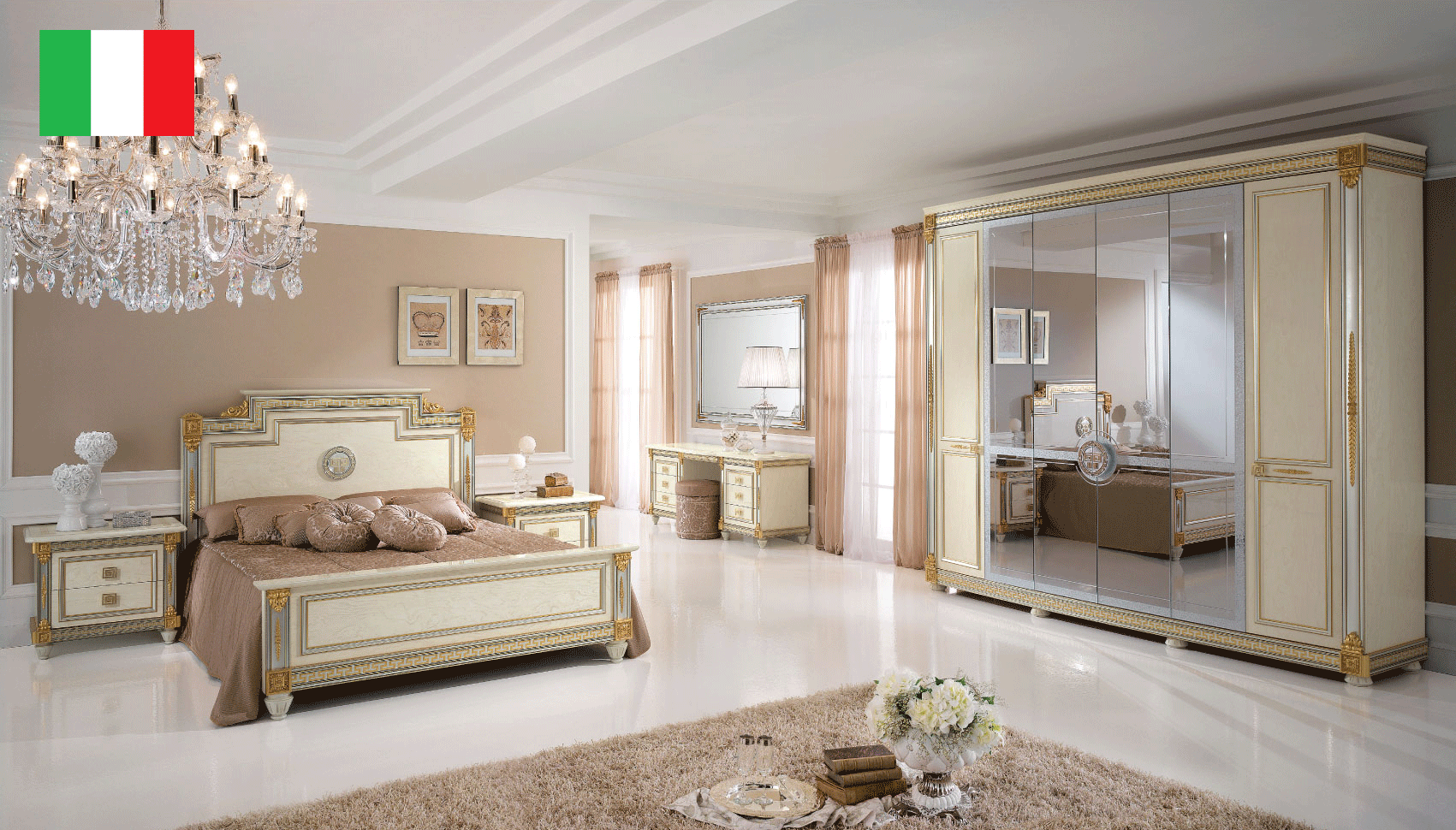 Brands Arredoclassic Bedroom, Italy Liberty Night Bedroom