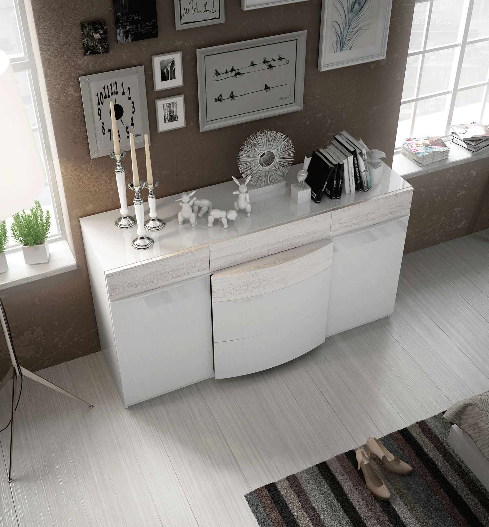 Bedroom Furniture Dressers and Chests Cordoba Double Dresser