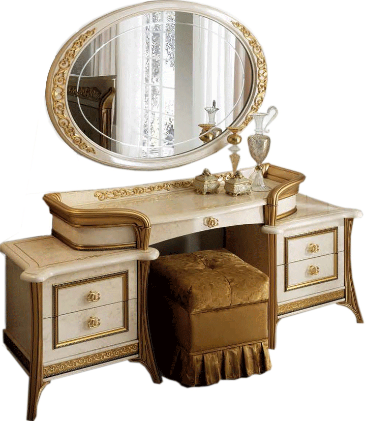 Bedroom Furniture Classic Bedrooms QS and KS Melodia Vanity Dresser