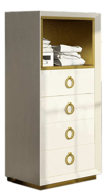 Brands Franco Furniture Bedrooms vol3, Spain Velvet Chest/Dresser/Mirror