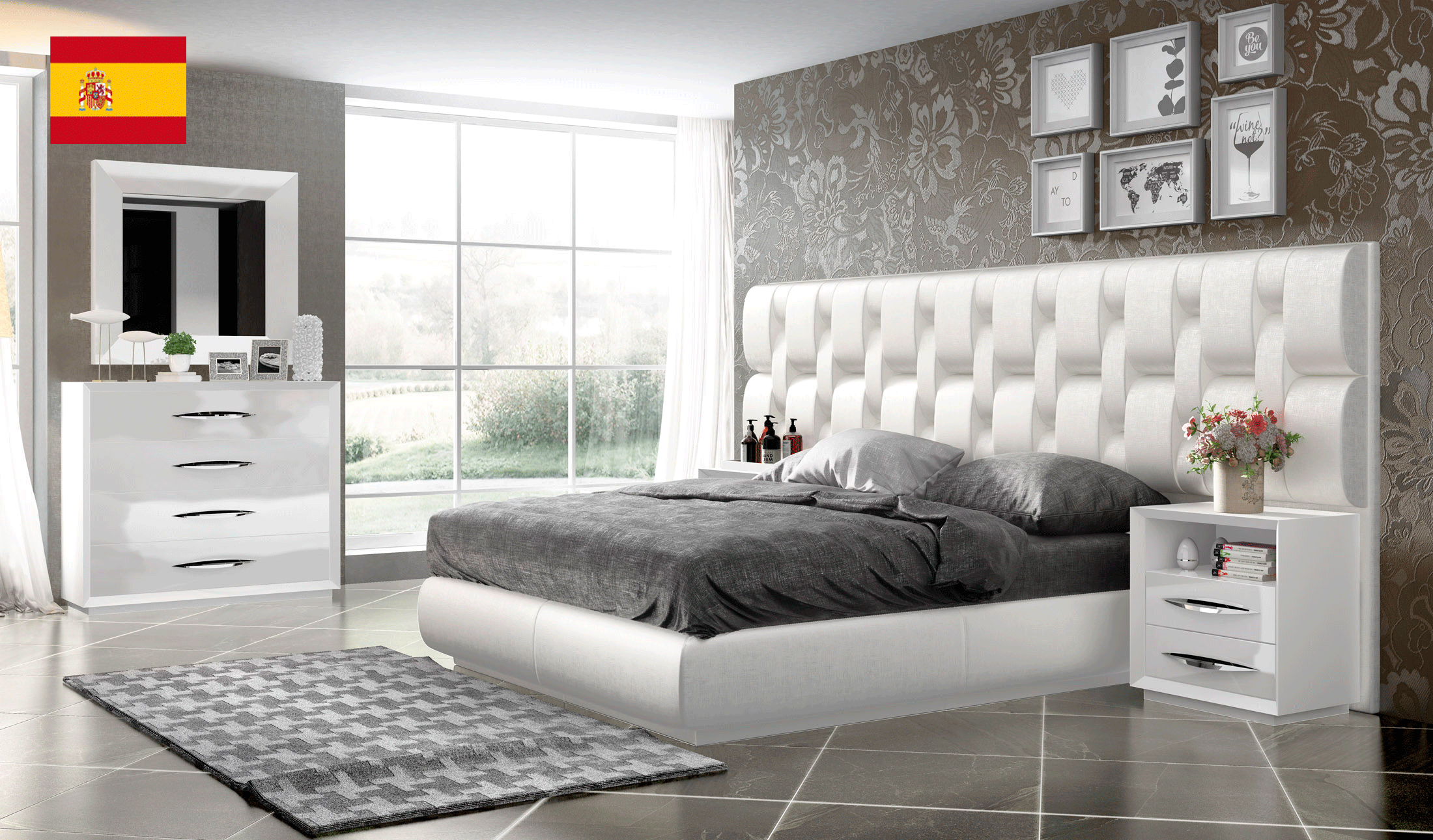 Brands Franco Gold Emporio White Bedroom