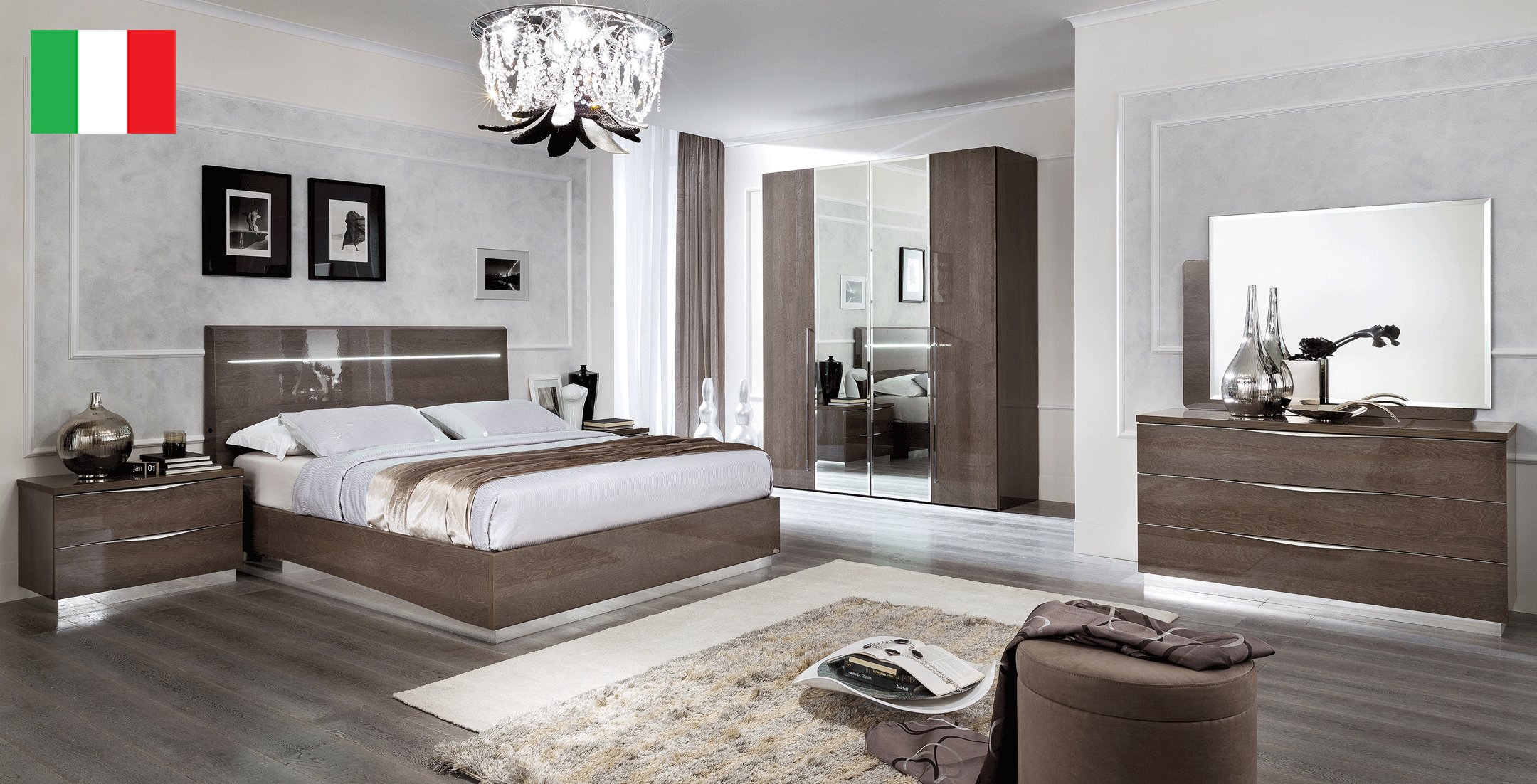 Bedroom Furniture Mirrors Platinum LEGNO Bedroom SILVER BIRCH