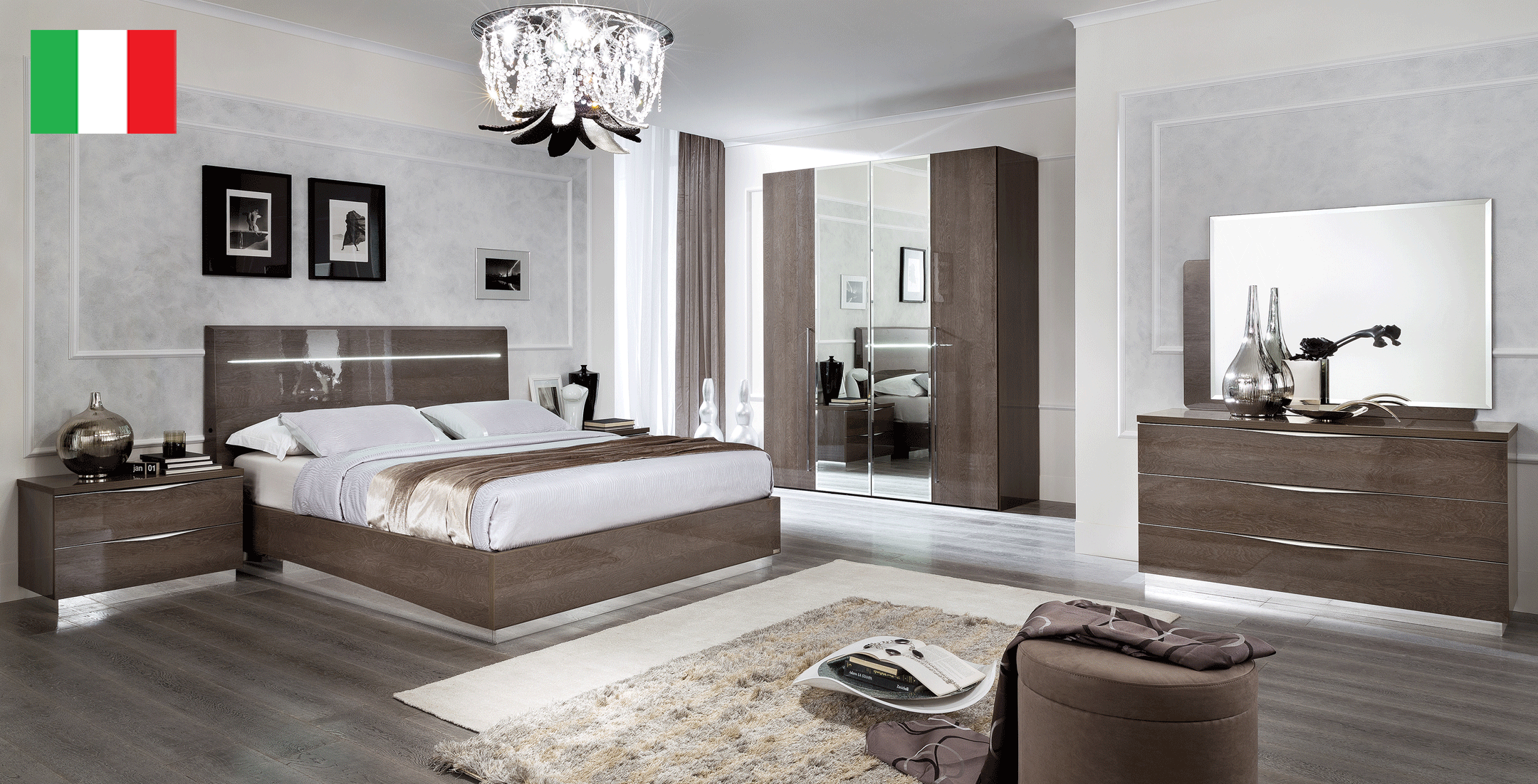 Bedroom Furniture Beds Platinum LEGNO Bedroom SILVER BIRCH