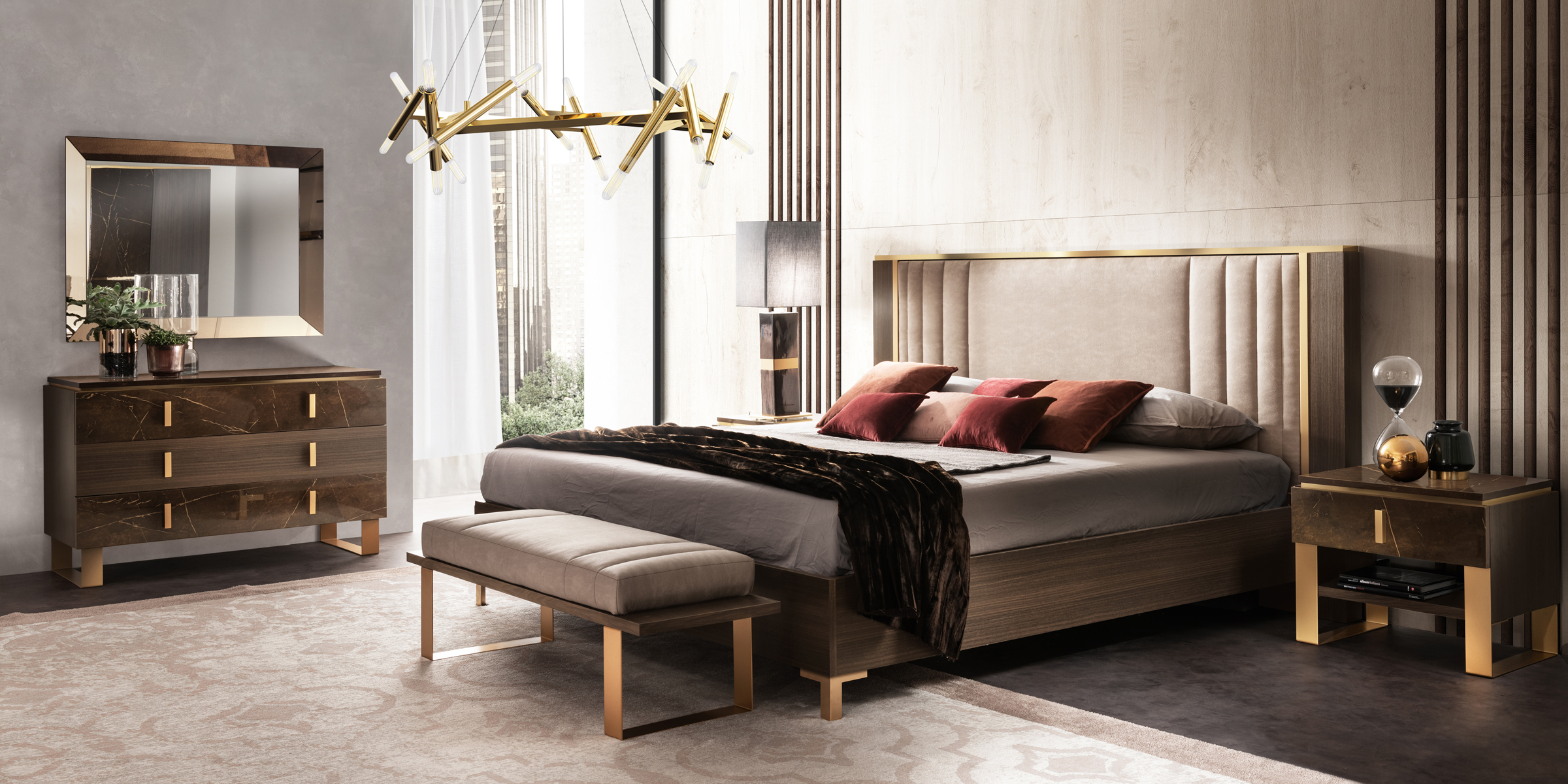 Bedroom Furniture Nightstands Essenza Bedroom by Arredoclassic, Italy Additional