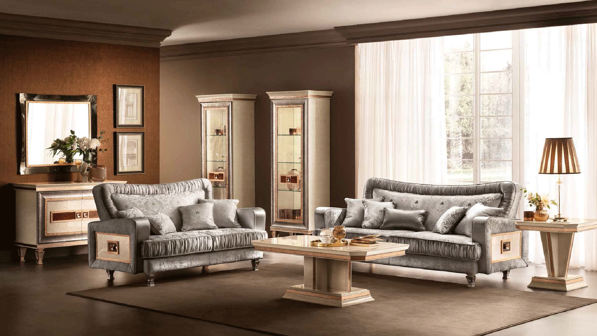 Living Room Furniture Reclining and Sliding Seats Sets Dolce Vita