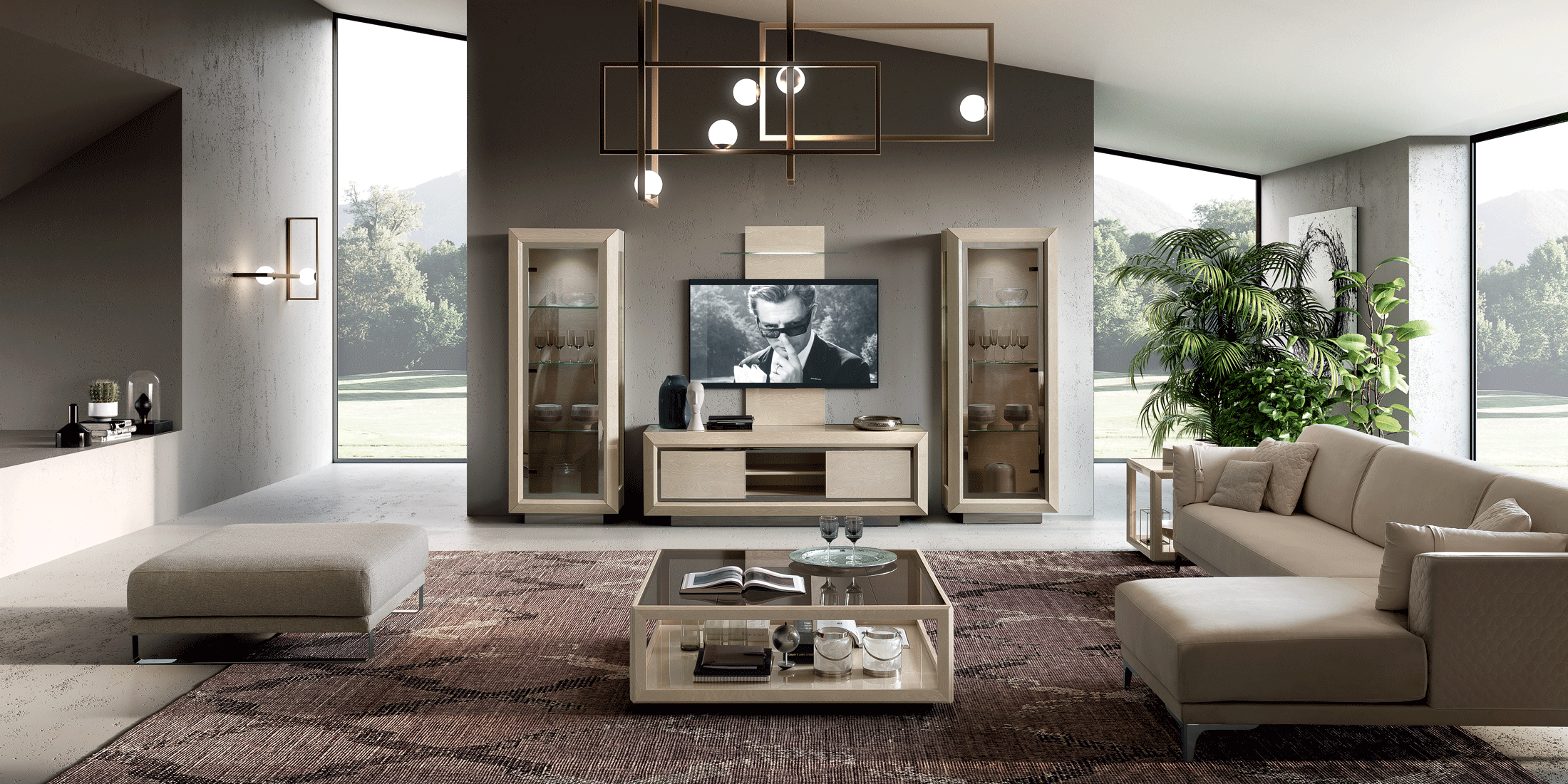 Brands MSC Modern Wall Unit, Italy Elite Day Sabbia Entertainment Additional items