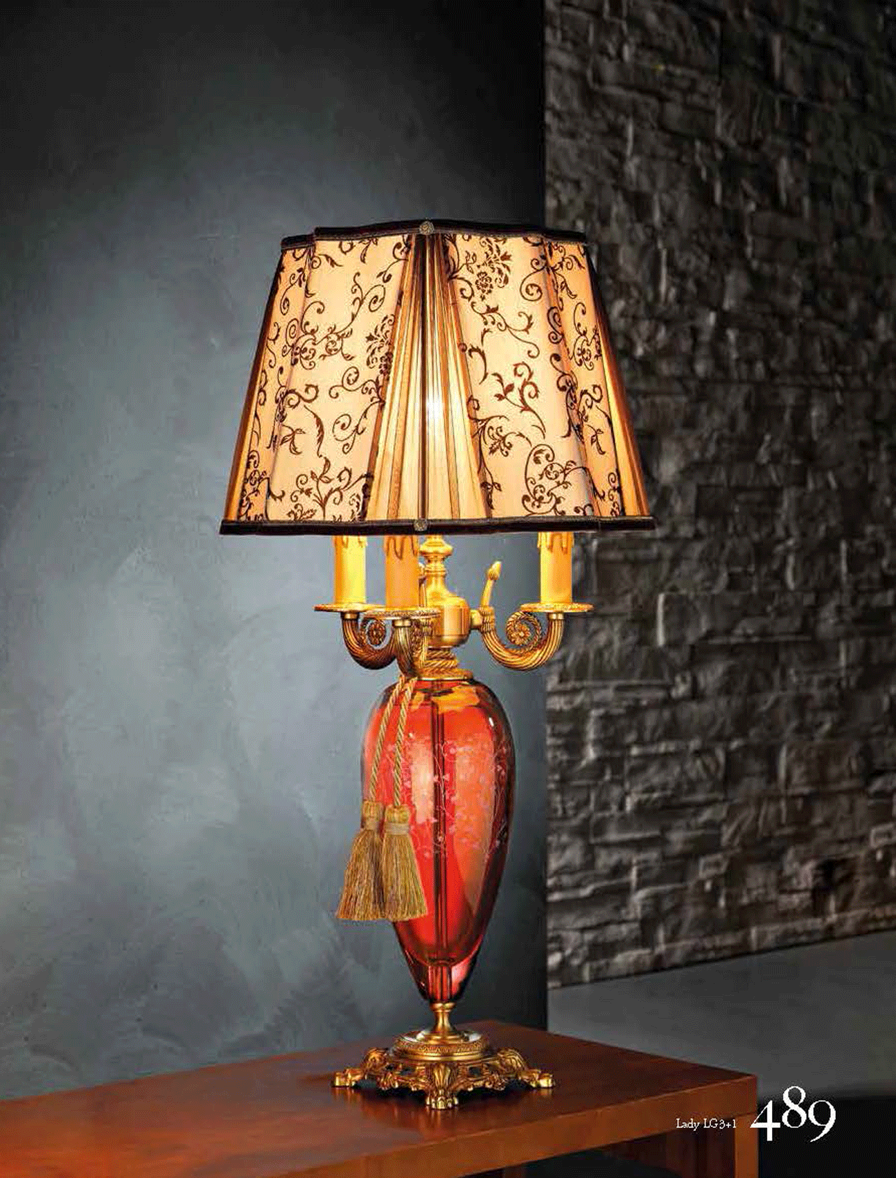 Brands Euroluce Dahlia Collection Lady Table Lamp