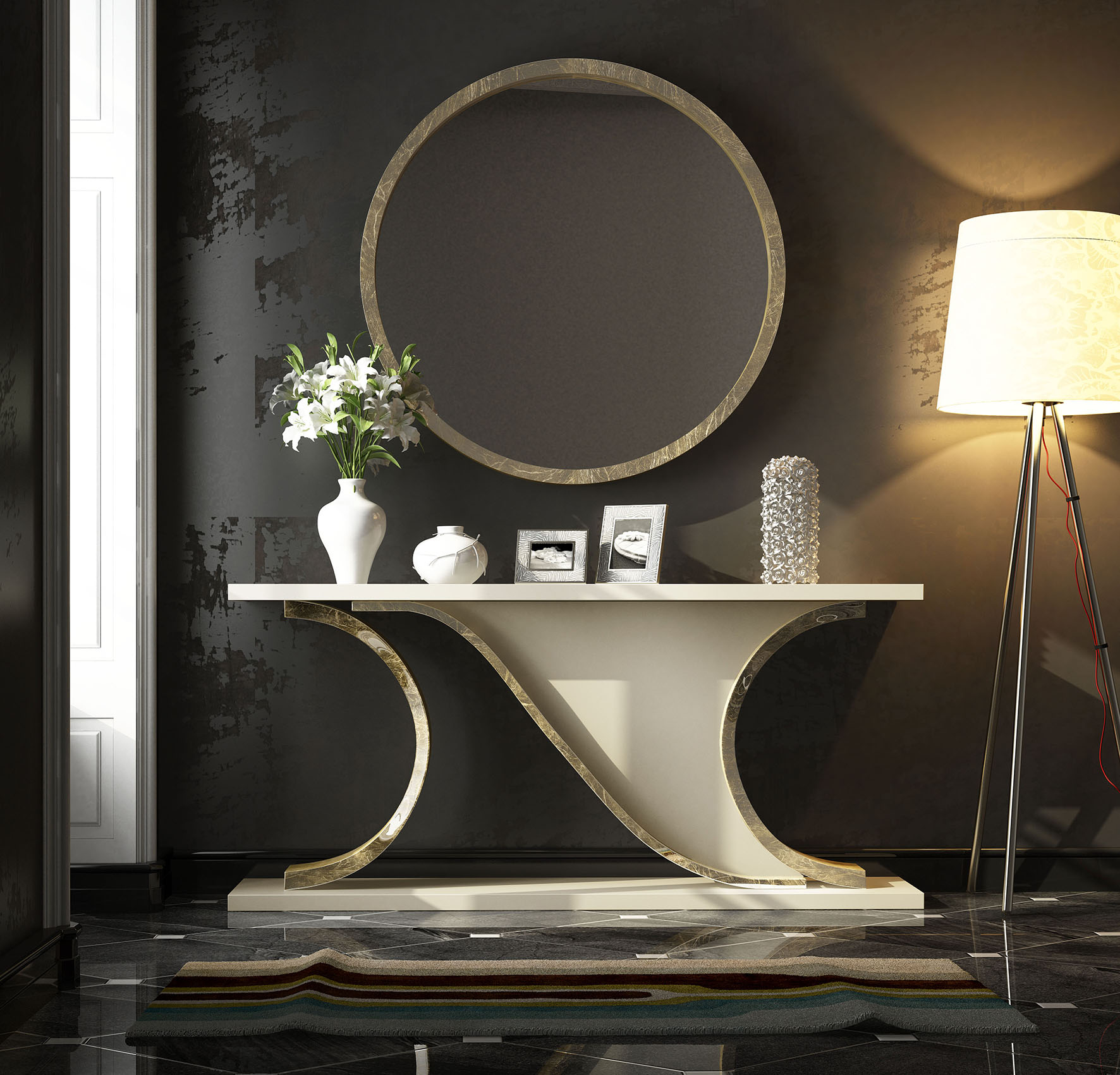 Brands Franco Kora Dining and Wall Units, Spain CII.26 Console Table