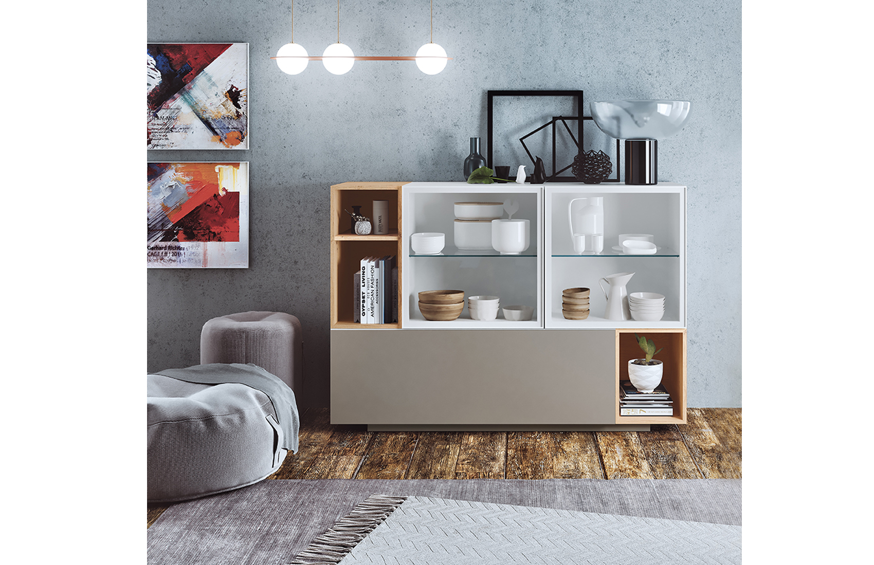 Wallunits Hallway Console tables and Mirrors Composition CK22 Buffet