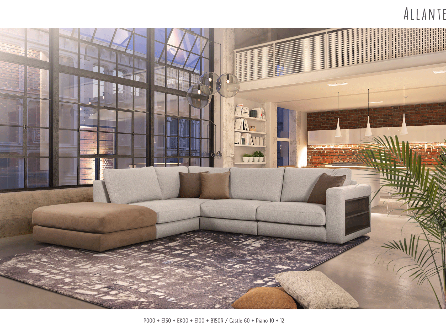 Brands European Living Collection Allante Sectional