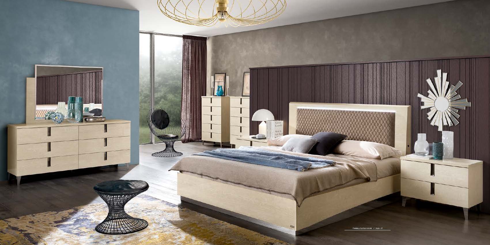 Bedroom Furniture Modern Bedrooms QS and KS Ambra Bedroom Additional Items