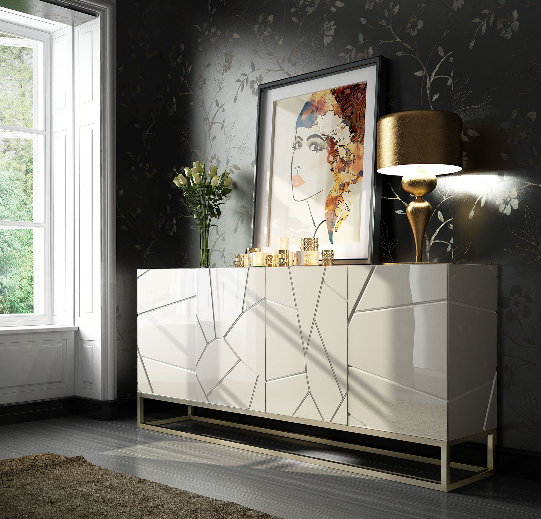 Wallunits Hallway Console tables and Mirrors AII.32 Sideboard