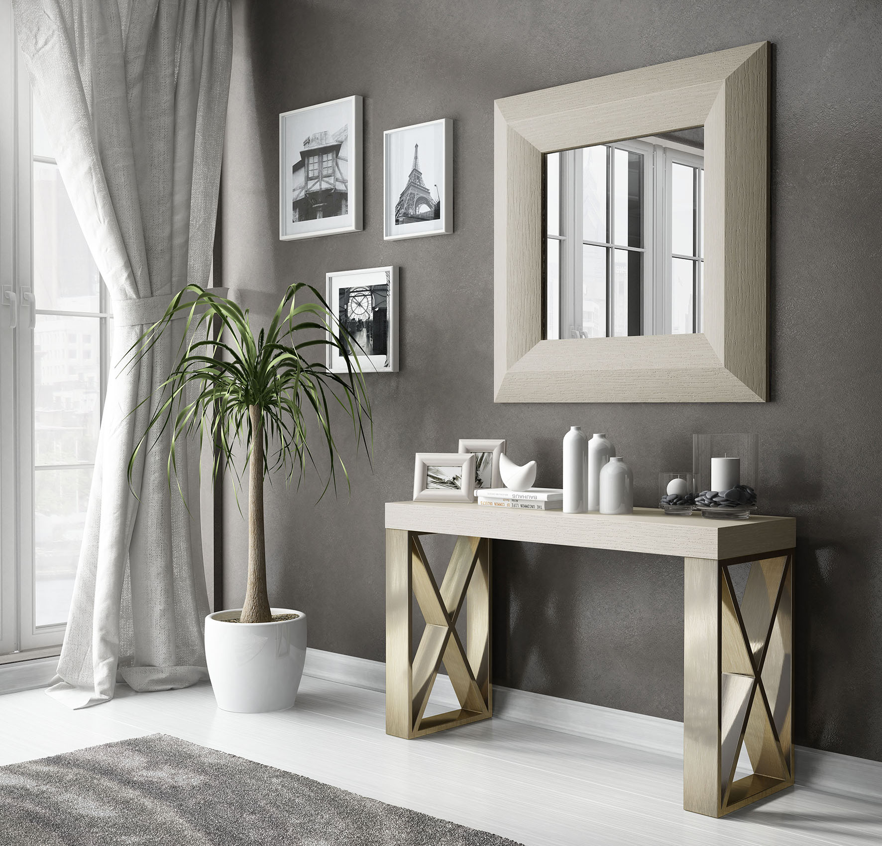 Brands Franco Serik Wall Unit Collection, Spain CII.40 Console Table