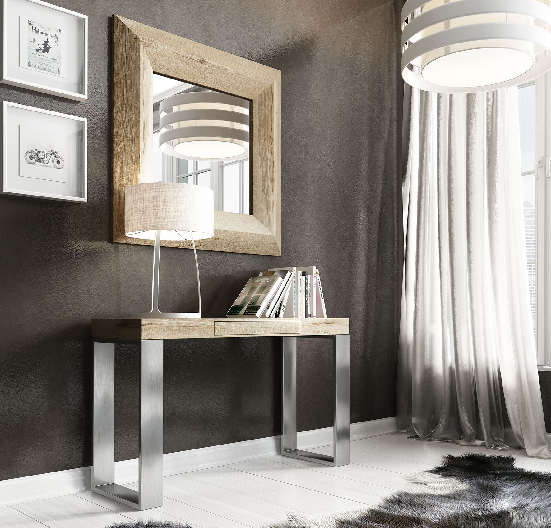 Brands Franco Kora Dining and Wall Units, Spain CII.39 Console Table