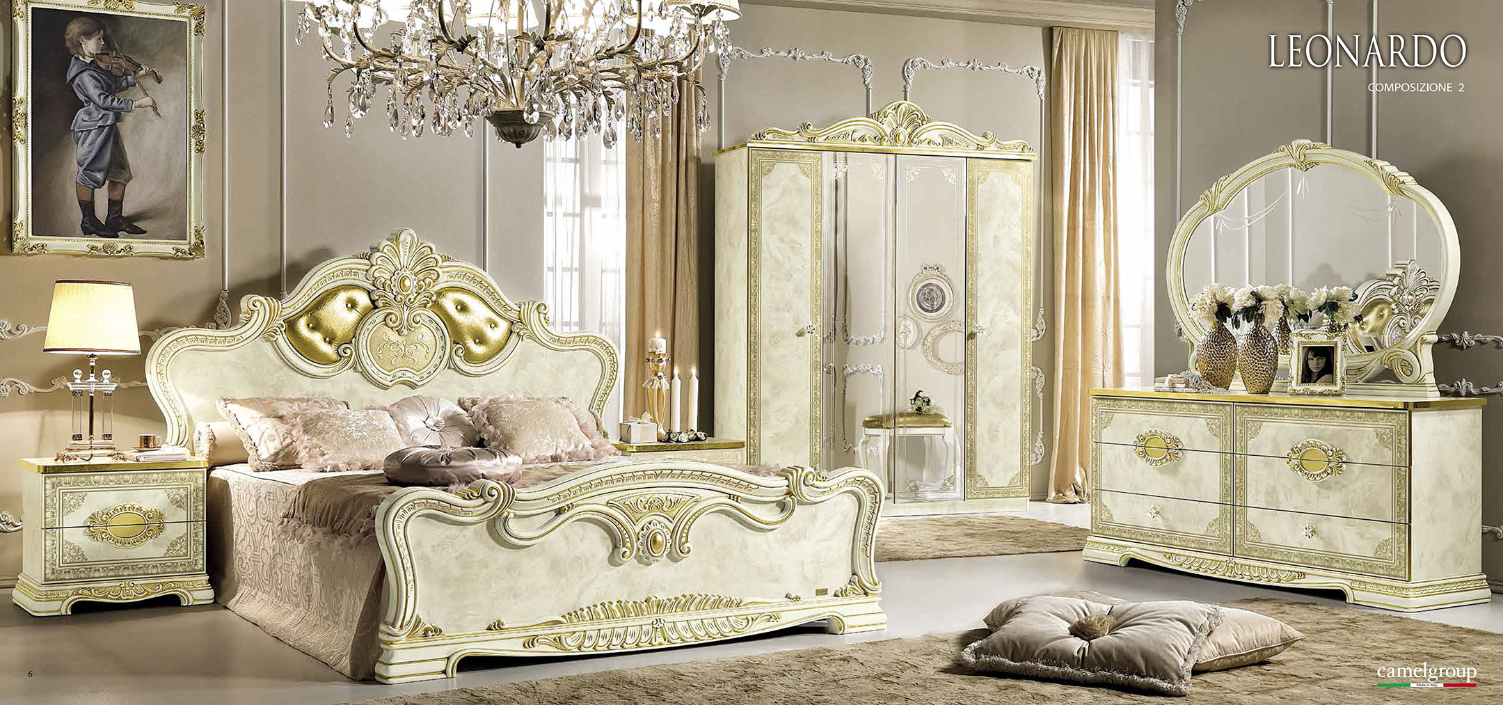 Brands Camel Classic Collection, Italy Leonardo Bedroom Additional Items
