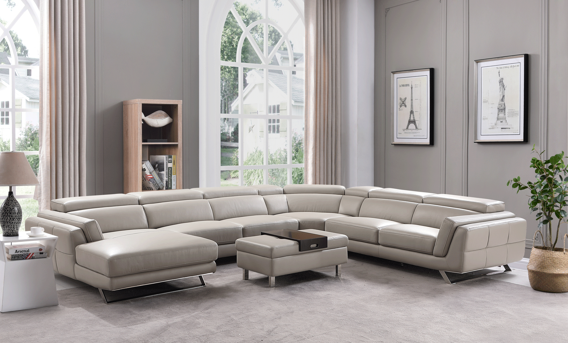 Living Room Furniture Coffee and End Tables 582 Sectional Left