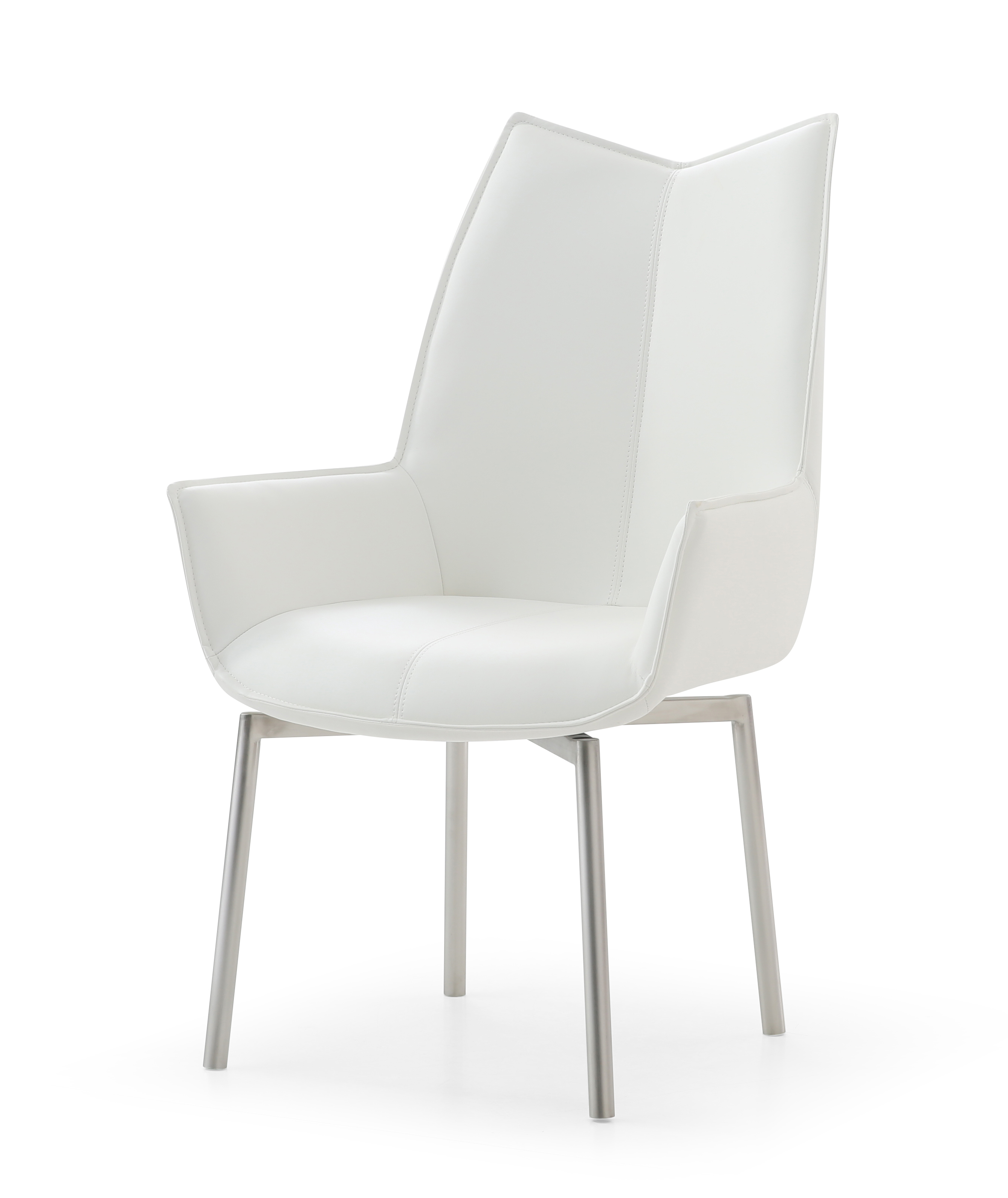 Living Room Furniture Coffee and End Tables 1218 swivel dining chair White