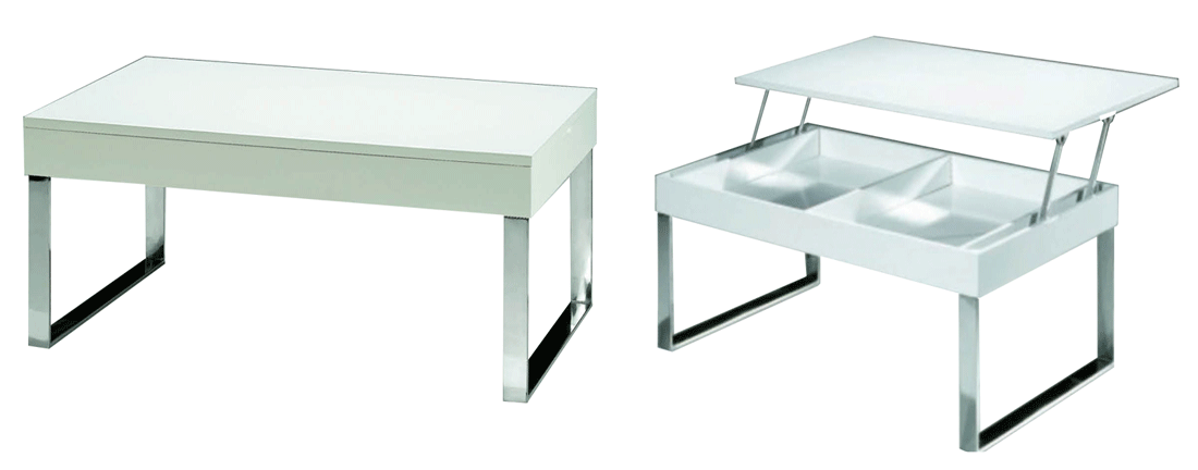 Brands Franco AZKARY II SIDEBOARDS, SPAIN J030 White Coffee Table