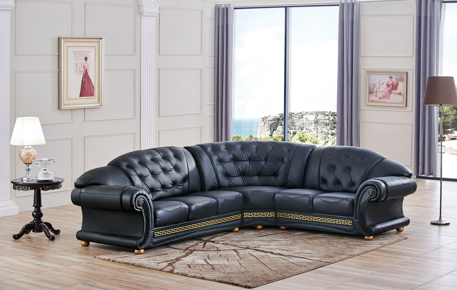 Brands WCH Modern Living Special Order Apolo Sectional Black