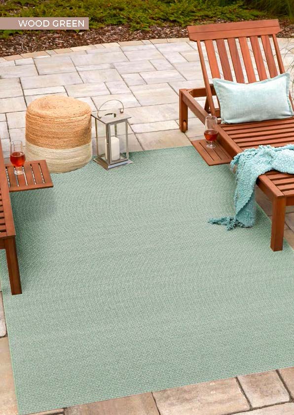 Living Room Furniture Rugs Wood Green Rug