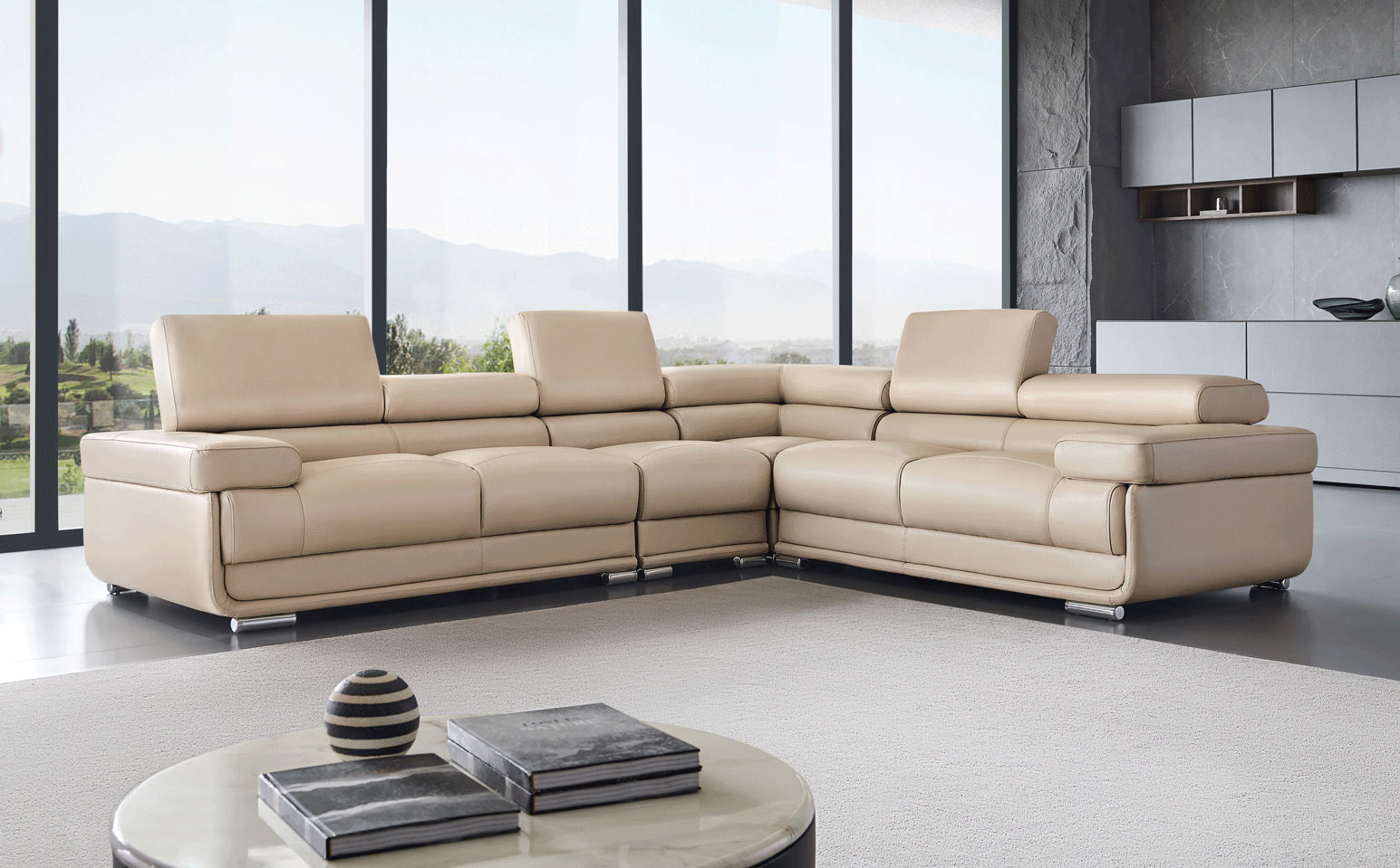 Brands SWH Modern Living Special Order 2119 Sectional Cream