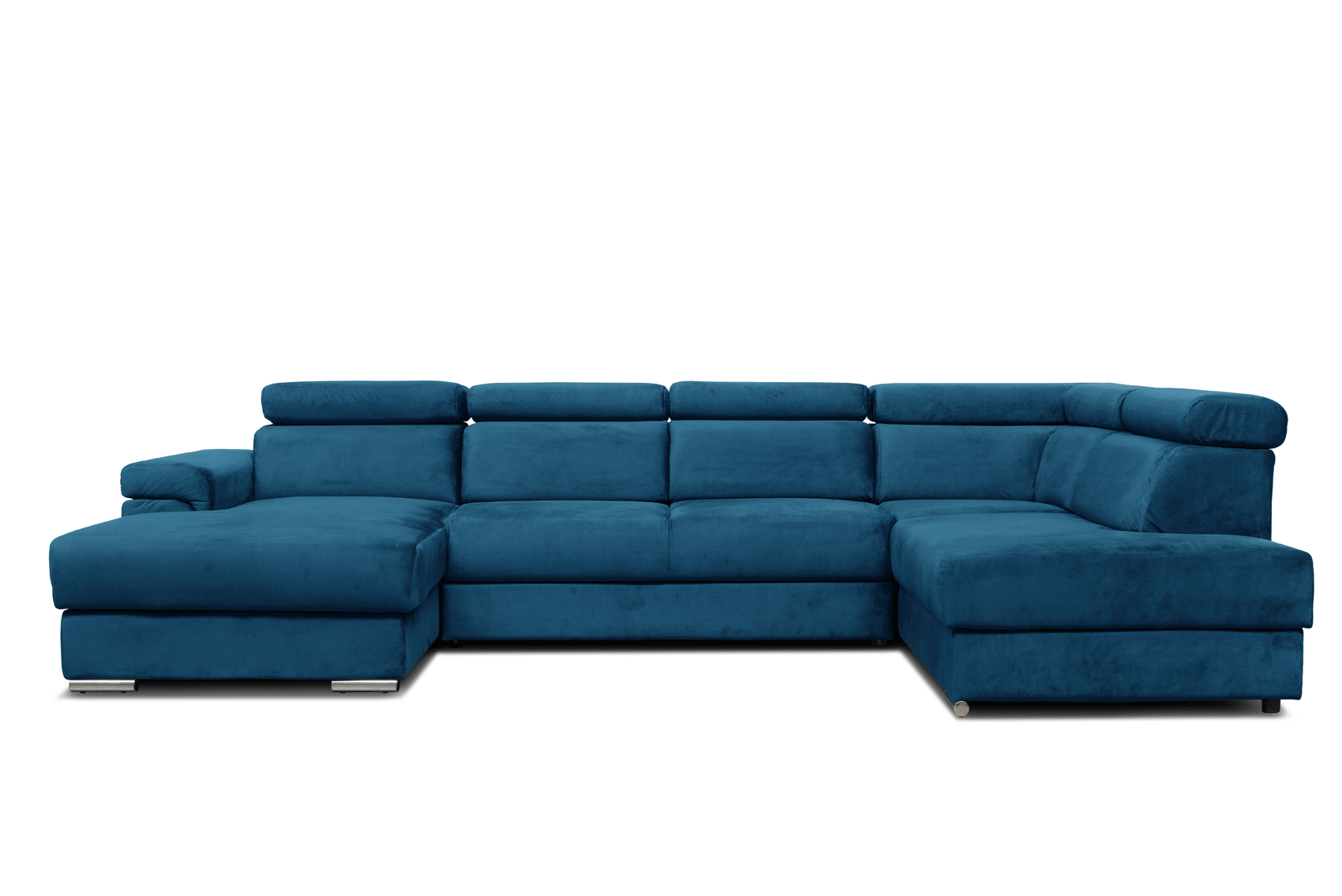 Living Room Furniture Reclining and Sliding Seats Sets Carlo U-Shaped Sectional