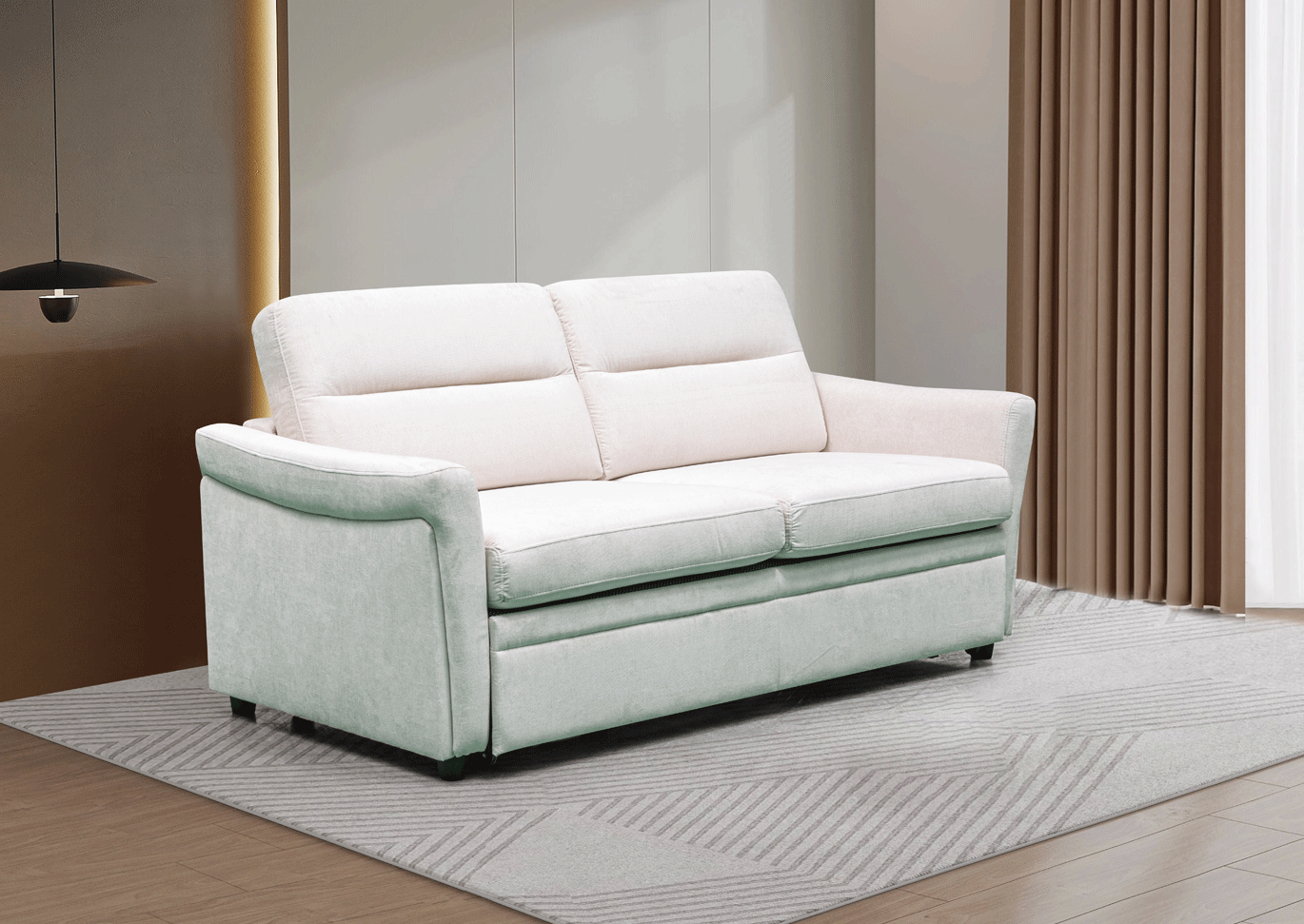 Living Room Furniture Sleepers Sofas Loveseats and Chairs SH261 Sofa Bed Beige