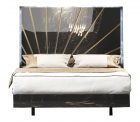 Oro Black Ks Bed with light