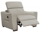 6021 Grey Armchair w/ manual recliners